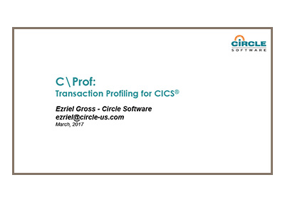 Virtual CICS - C Prof - Transaction Profiling for CICS