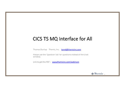 May 2019 | The CICS/MQ Interface