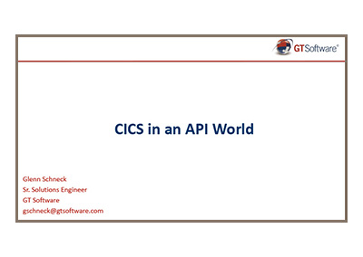 July 2017 | CICS in an API World