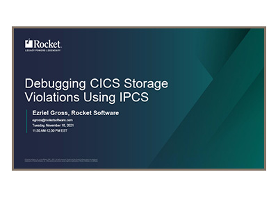 November 2021 | Debugging CICS Storage Violations using IPCS