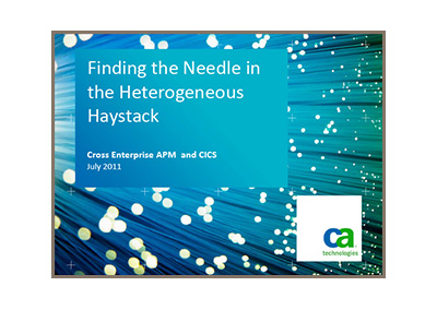 Virtual CICS - Finding the Needle in the Heterogenous Haystack