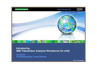 Virtual CICS - Introducing - IBM Transaction Analysis Workbench forzOS