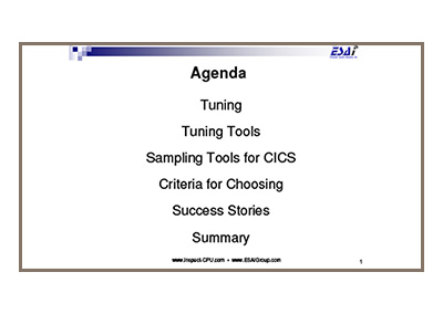 May 2016 | Sampling Products for CICS