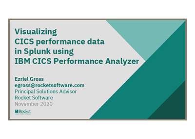 November 2020 | Visualizing CICS performance data in Splunk using CICS Performance Analyzer