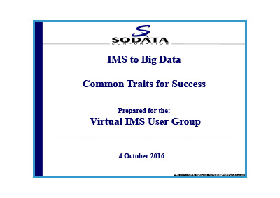 Virtual IMS - Common Traits for Success