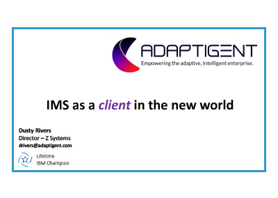 February 2022 | IMS as a client in the new world