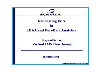 Virtual IMS - Replication IMS to IDAA and PureData Analytics