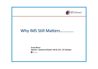 February 2016 | Why IMS Still Matters, Using IMS Data and Transaction in Mobile, BI/BA and Cloud Apps